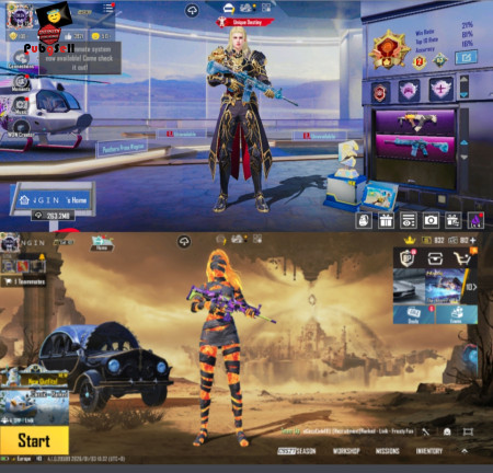 خرید و فروش اکانت پابجی موبایل